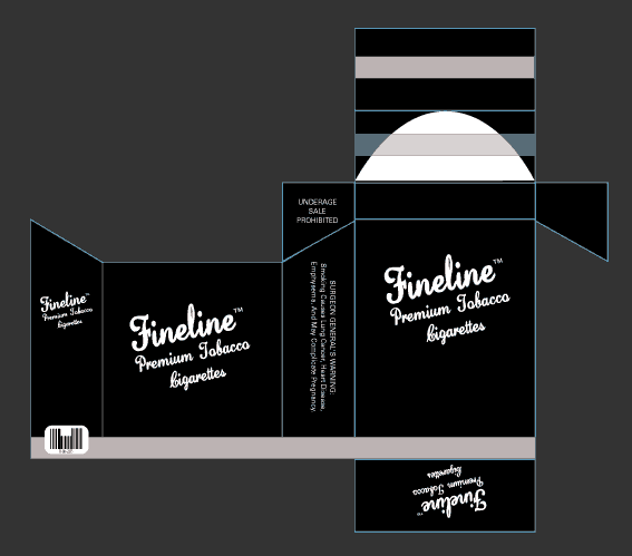 Cigarette box movie prop